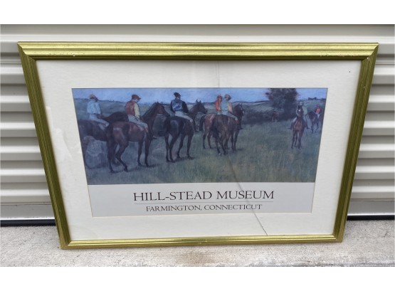 Vintage Hillstead Museum Farmington Ct Horse With Rider Framed Print