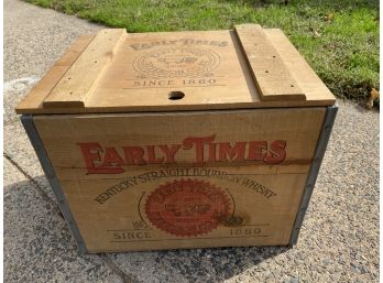 Vintage Wood Crate Early Thomas Kentucky Bourbon