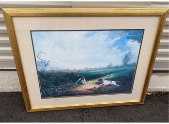 Framed Print Of Hunting Dogs