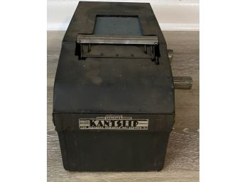 Vintage Standard Kantslip Metal Receipt Box With Crank