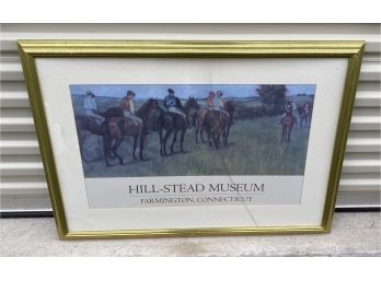 Vintage Hillstead Museum Farmington Ct Horse With Rider Framed Print