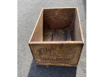 Vintage Libby’s Fancy Salmon Wood Box