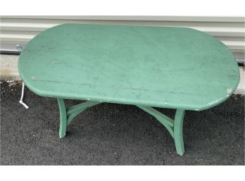 Vintage Small Green Rustic Decorative Table
