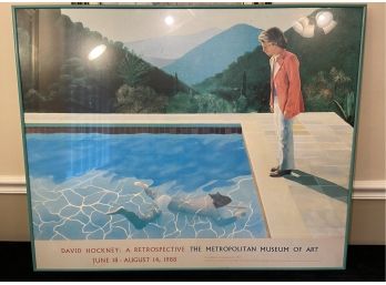 David Hockney 'Pool With Two Figures'  A Retrospective June 18, 1988 Print