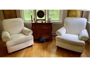 Two Ethan Allen Comfortable Club Chairs