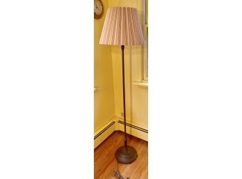Vintage 1930s/Early 1940s Cast Metal Floor Lamp