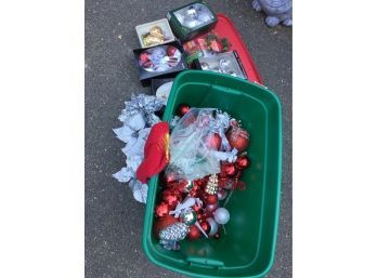 Surprise! Box Of Christmas Decorations See Pictures For Details