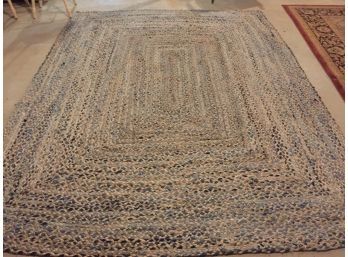 Like New Wonderful Rug In Blues And Tans 8 X 10