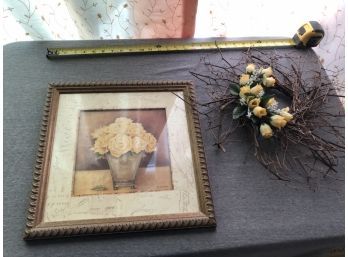Picture And Wreath Lot