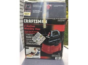 2 Gal Wet/dry Vac From Craftsman