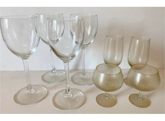 Stemware Wine Glasses, Assorted Styles, 8 Pieces
