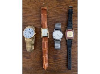 Wrist Watches, Tourneau, Collezier & Timex, 4 Pieces