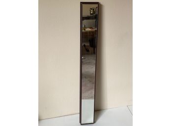 Long Rectangular Mirror In Leather Frame