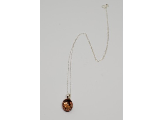 Celestial Quartz Pendant Necklace In Sterling