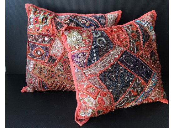 Fun & Colorful Throw Pillows From India