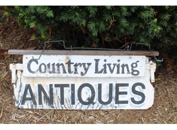 Country Living Antiques Sign