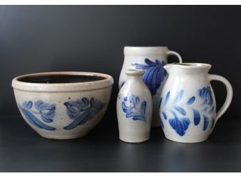 Collection Of 4 Piece Salt Glaze Stoneware