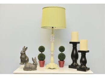Tabletop Accessories Including Table Lamp