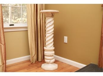 Marble Twist Column Pedestal Stand