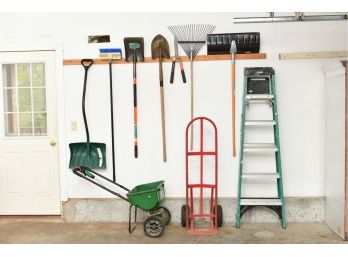 Essential Gardening Tools, Hand Truck, Ladder And More