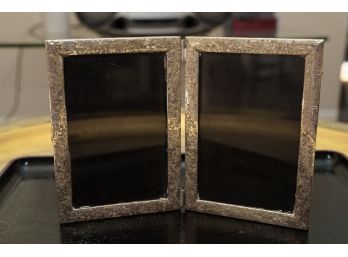 Two Attached Sterling Silver Picture Frames