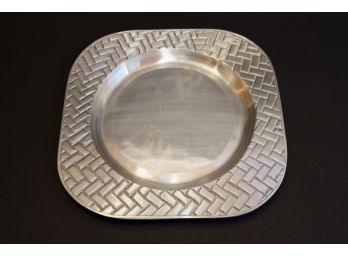 Mexican Silver Toned Decorative Platter