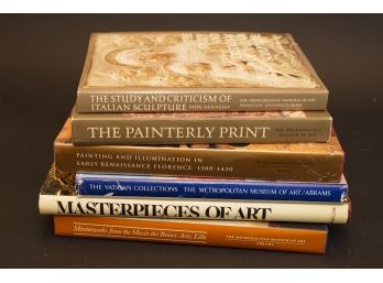 Six European Sculpture, Print & Painting Coffee Table Books