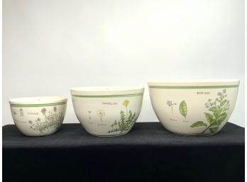 Vintage Lot Of William Sonoma Nesting Bowls