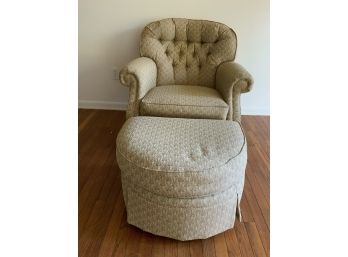 LA-Z-BOY Club Chair & Ottoman