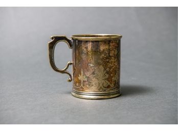 Antique Silver Soldered Mug