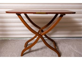 Vintage Wooden Folding Tray Table