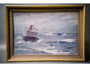 Painting By Norman Wilkinson 'i Will Not Abandon You'