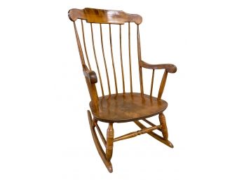 Nichols & Stone Co. Windsor Style Vintage Rocking Chair