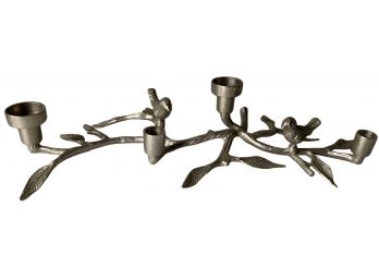 Metal Branch With Birds Table Candelabra