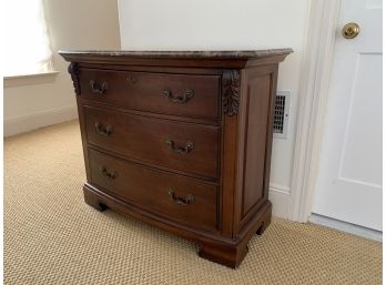 Thomasville Three Drawer Chest With Stone Top