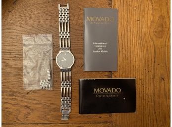 Movado Stainless Bracelet Watch