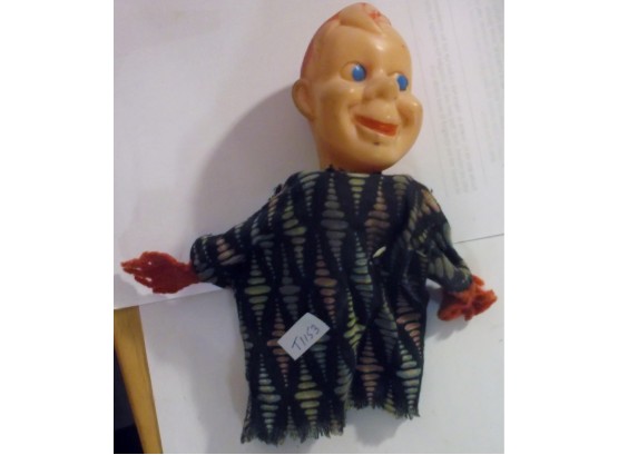 Howdy Doody Hand Puppet With Black Cloth Plastic Head