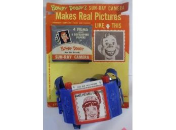 Blue And Red Plastic Howdy Doody's Sun-Ray Camera