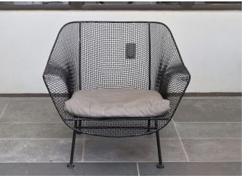 Mid Century Modern Metal Mesh Outdoor Chair