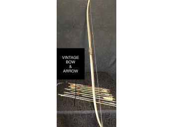 Vintage Longbow & Arrows
