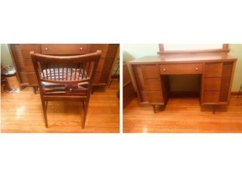 Vintage Mid -Century Desk & Chair