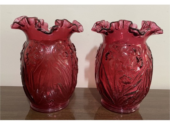 Two Fenton Glass Vases