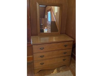 Three Drawer Chest With Mirror
