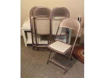 Four Metal Collapsible Chairs