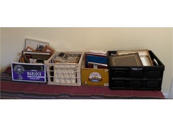 Large Lot Of Frames And Photo Books