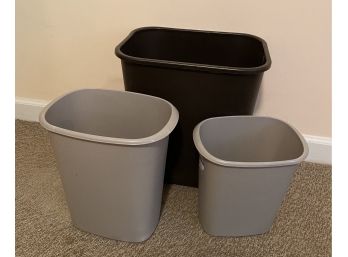 Three Waste Paper Baskets