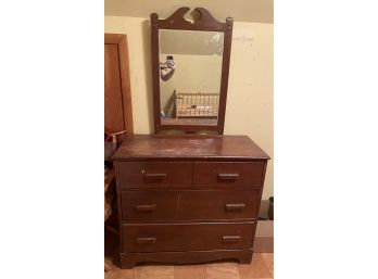 Three Drawer Chest With Mirror