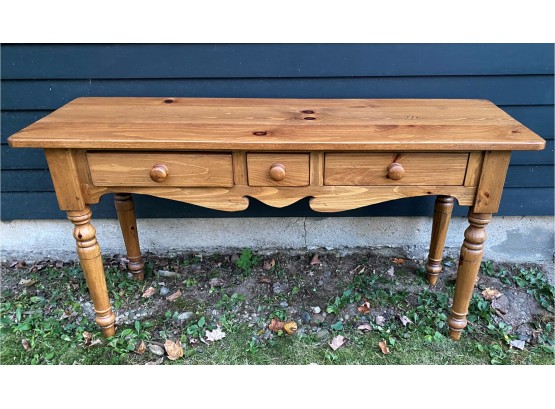 Ethan Allen Country Pine Sofa Table