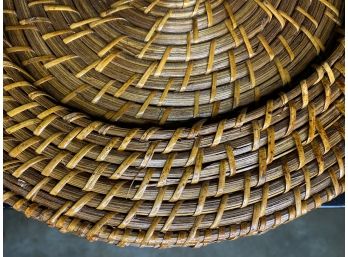 Set Of Round Rattan Placemats