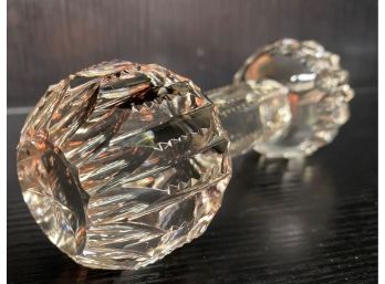 Cut Glass Knife Rests In Fostoria Glass Co.  Fruit Bowl